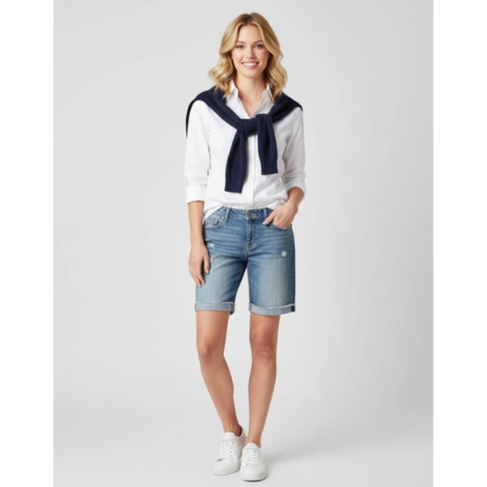 Loft Denim Roll Jean Shorts